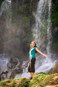 Foto vor dem Wasserfall El Nicho