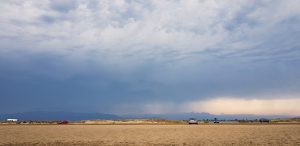 Sandbank am Platja Eucaliptus in Spanien